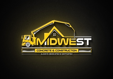 I will design concrete,  excavation,  trucking,  pressure wash,  construction logo