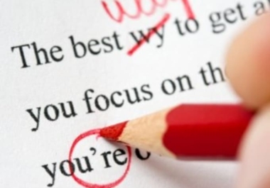 I will proofread and edit quickly and professionally Proofreading / Rewriting