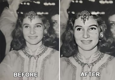 Fix And Enhance 20 Photos Low Resolution,  Blurred And damaged photos