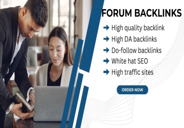 I will provide you high quality 5 forum backlinks and blog comments backlinks