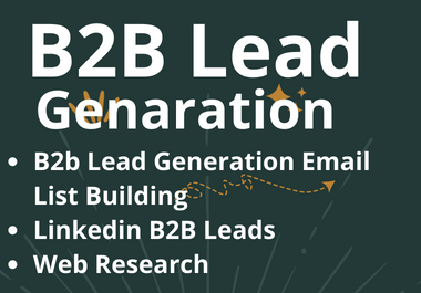 I will do Targeted b2b lead generation and find valid email address