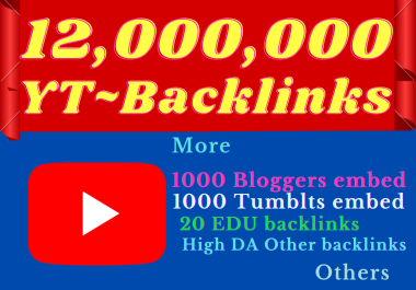 I will do video embed and backlinks for rank on 1