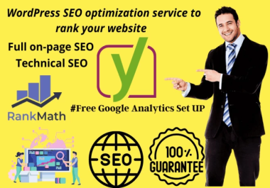 I will do WordPress SEO optimization service to rank your website