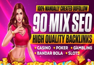 Manually Created 90 Mix SEO Dofollow Backlinks With High Quality Work