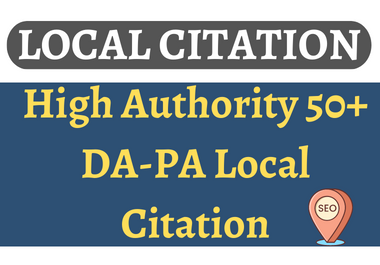 I will provide 70 local citation through high authority site