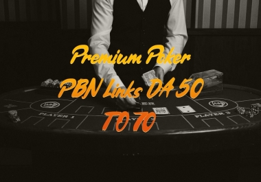 20 Premium Poker PBN Links DA 50 TO 70