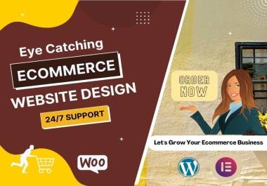 I will create a professional ecommerce wordpress website using woocommerce