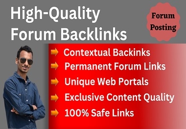 I will submit 50 forum posting unique domain do follow backlinks