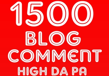 I will create 300 dofollow blog comment SEO manual backlinks