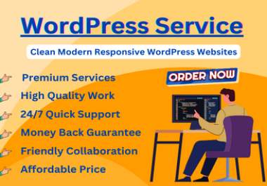 clean modern and responsive wordpress website