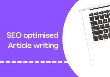 Get 02 × 500 words SEO optimized premium articles