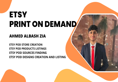 I will create an Etsy Print On Demand Store with 10 listings