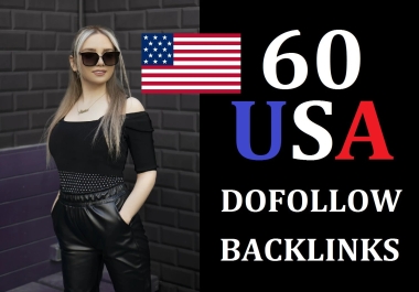 I will make 60 USA backlinks,  link building