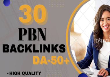 I Will 30 Premium High Quality PBN Dofollow Backlinks DA 50+