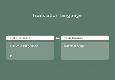 I will do italian, spanish to english translation language