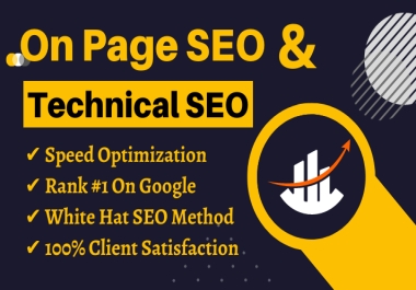 I will do onpage SEO and technical optimization of your website