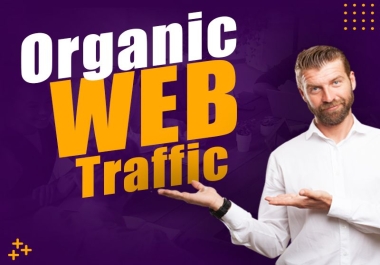 I will provide 50k organic website traffic