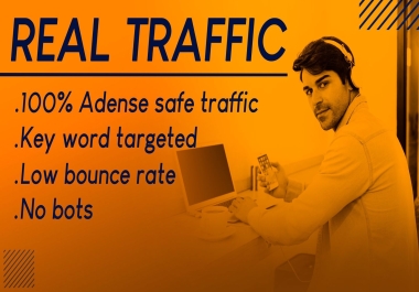I will provide 100k Real Targeted traffic