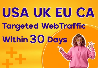 I will provide 300k USA,  UK,  EU,  CANADA website traffic