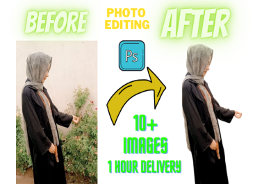 I will change background from image,  retouch,  resize,  edit in 1hour