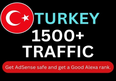 I will do Turkey Targeted 1500 High-Quality Web Traffic to Your Website or Blog Site.