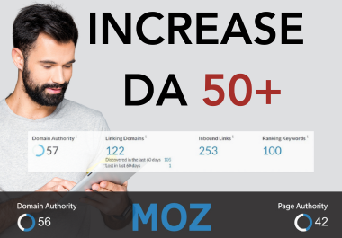 SEO Excellence Elevate Your Website's MOZ DA to 50+ Swiftly and Securely