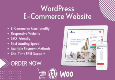 I will develop a wordpress ecommerce website