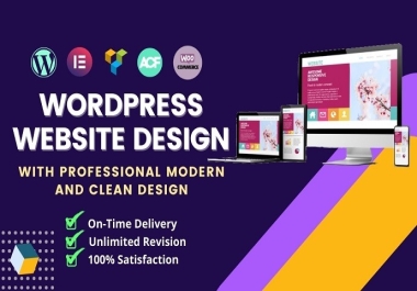 I will design and develop a modern wordpress website