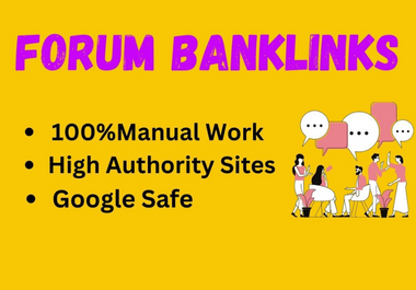 I will creation high da forum submission backlinks