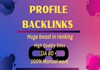 I Will Do 50 High Quality SEO Profile Backlinks For Your Website