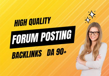 I will do 40 high authority forum posting backlinks