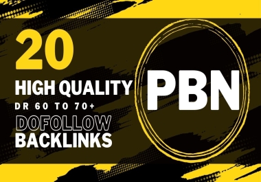 20 extreme powerful DR60+ index-able PBN backlinks - dofollow links
