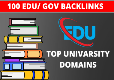 100 EDU/GOV Backlinks Manually Created From USA Universities