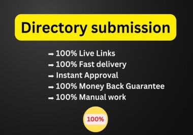 Instant Approve 100 Directory submissions live links manually