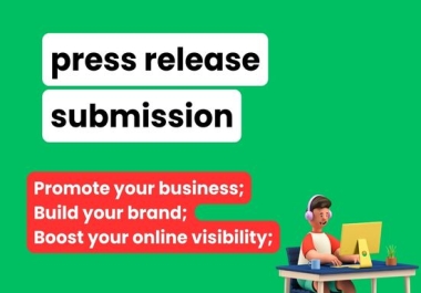 I will do press release submission to 70 sites