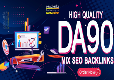 SEO Rank Booster Backlinks - Get Dofollow Mix SEO Backlinks with DA90 Plus unique domain