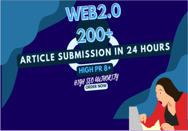 Web 2.0 backlinks in 24 hours High Authority DA