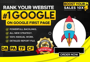 Rank Your Website Google 1st Page Package- Guaranteed Improvement Or Money Back