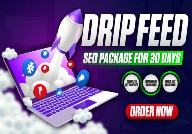 Full-Scope Primium 30 Days DripFeed SEO Backlinks Package