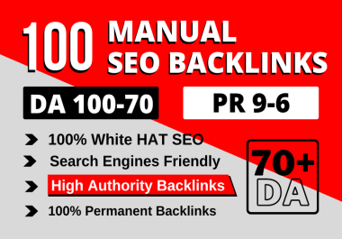 Increase Ranking with 100+ Unique Domain High Authority Backlinks PA DA TF CF Upto 100