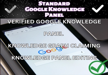 I will edit,  claim and create seo optimized google knowledge panel for you