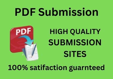60 PDF submission in high authority sites dofollow backlinks services