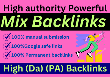 I will do Powerful 200 Mix Backlinks On High DA High PR Sites To Rank Your Site High On Google.