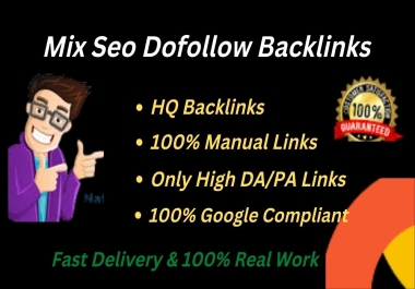 I will do 100 mix high authority backlinks to boost your SEO rank