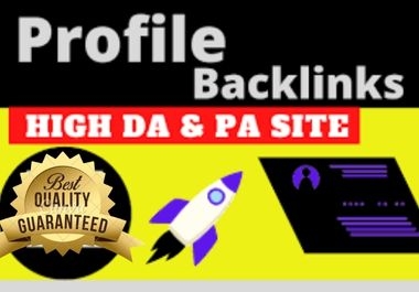 I will create 50 high DA 90+ authority social media profile backlinks,  SEO link building