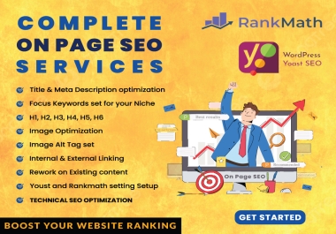 I will do complete onpage and technical SEO optimization for your website.