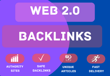 I will build 70 web 2 0 backlink through high authority sites