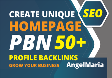 High Quality DA 50+ Homepage PBN Dofollow Backlinks SEO link building service