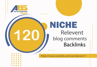 120 niche relevant blog comments backlinks