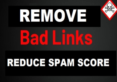 I will Remove All Bad and Spammy Backlinks To reduce Website Spam Score For Ranking